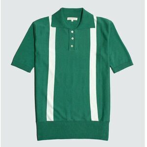 Far Afield Men's Cole Duo Short Sleeve Polo Shirt - 1, 3 Bottle Green $125